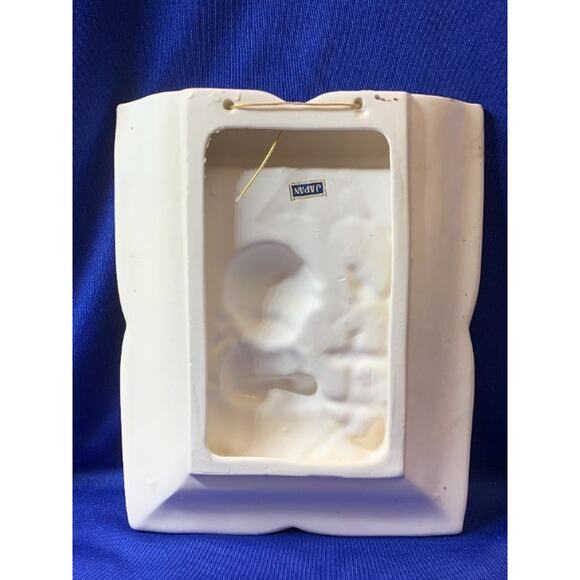 Set of 4 Vintage Ceramic Dimensional Pictures of Boys and Girls Japan - Picture 9 of 11